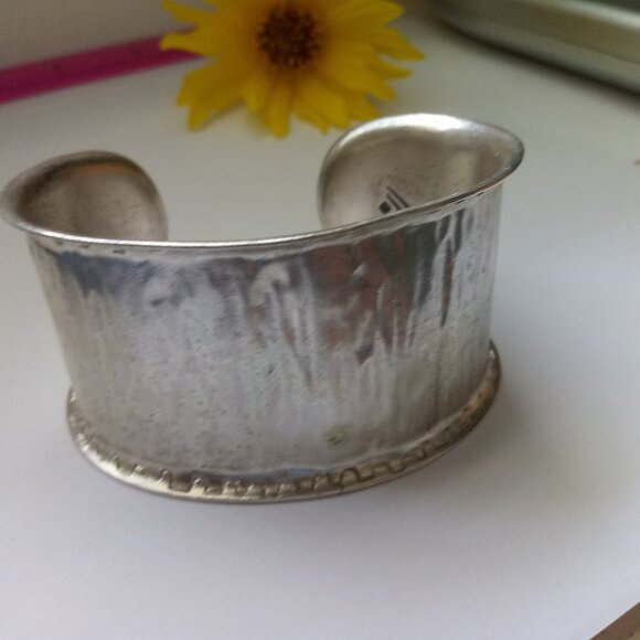 Silpada Wide Cuff Bracelet sterling silver heavy - Picture 1 of 6